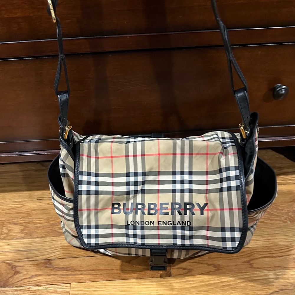 Burberry diaper bag